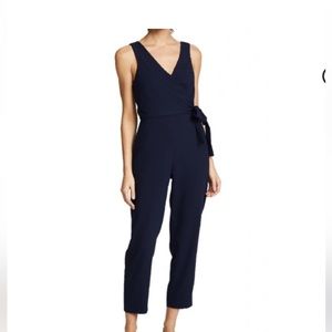 CLUB Monaco Navy Tie Jumpsuit